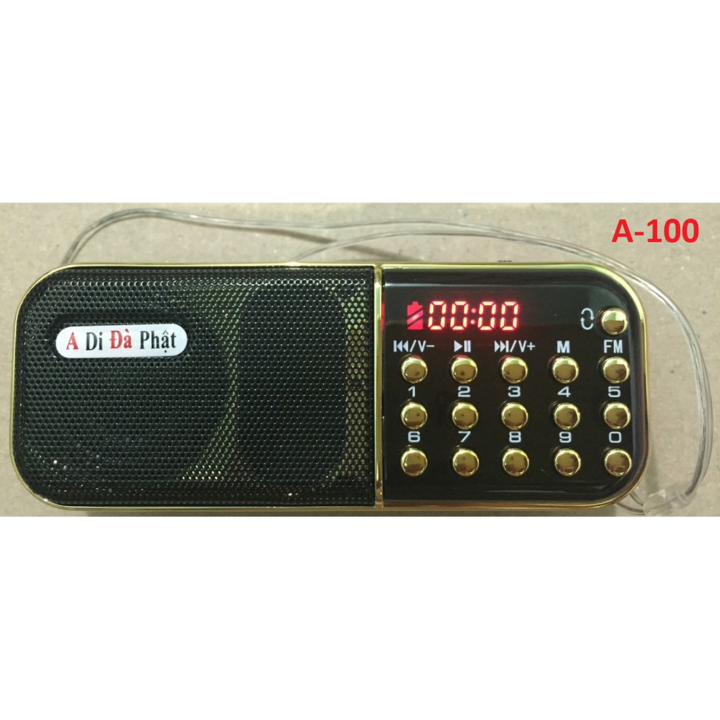 Máy nghe Pháp, nghe Mp3, Tụng kinh A-100  -  Kèm thẻ nhớ 16GB