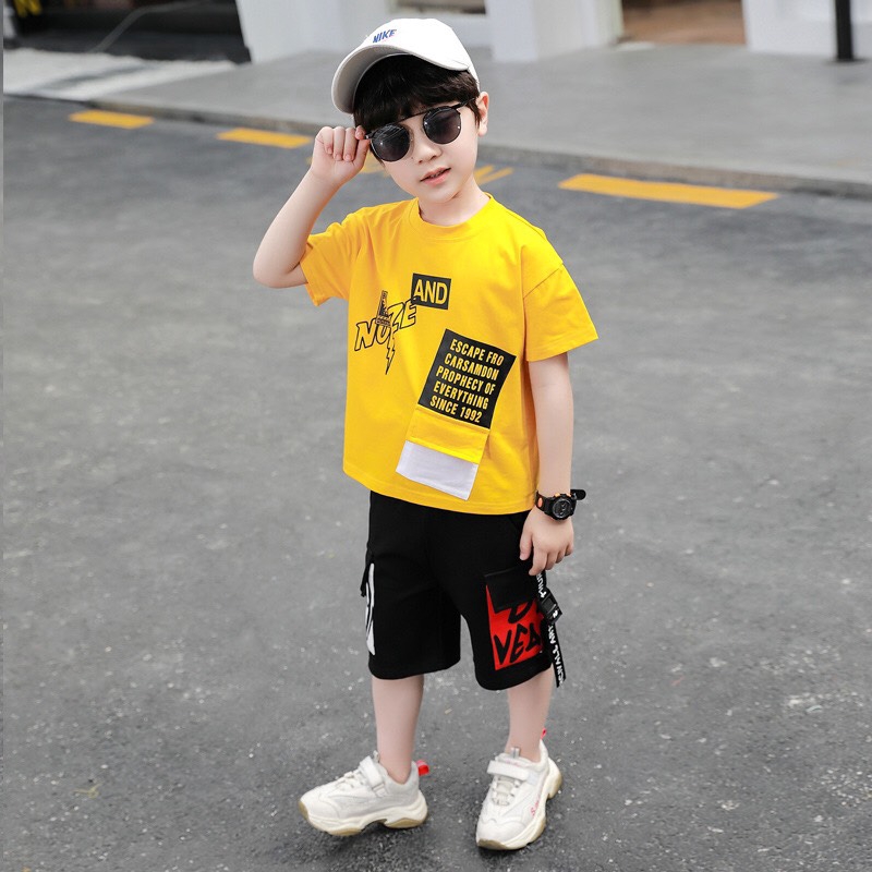 Bộ quần áo bé trai AND cotton cool ngầu XHN528