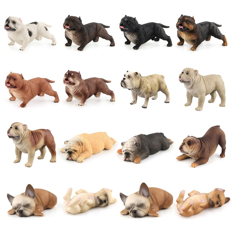 Mô hình chó bulldog dùng để trang trí