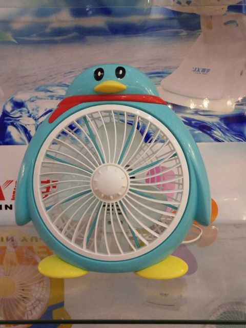 💯Quạt để bàn văn phòng  giường cho trẻ em cắm điện mini hình thú siêu xinh