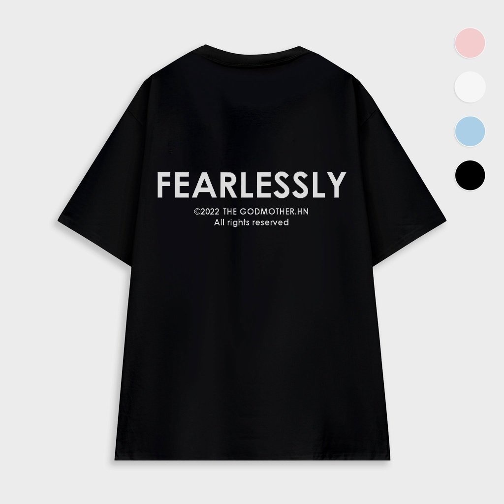 Áo Thun Nam Nữ Form Rộng 100% Cotton Premium The Godmother Fearlessly