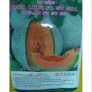 Hạt giống dưa lưới ruột cam Thái Lan 0.5g