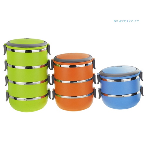 Hộp cơm Nhiều Tầng Cách Nhiệt Bằng Thép Không Gỉ