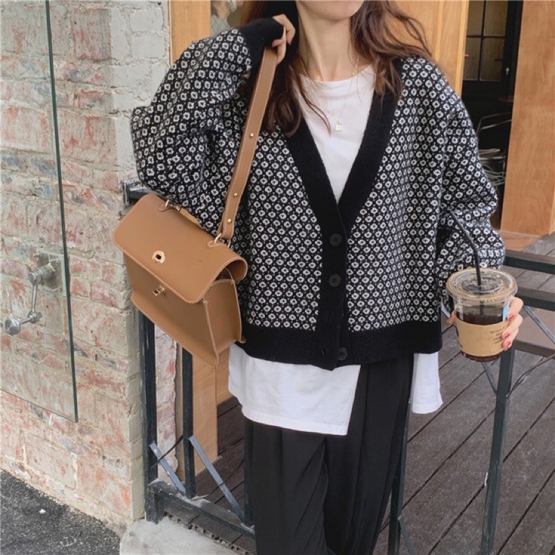 [HÀNG ORDER] Áo khoác cardigan form ngắn Killy style Hàn Quốc