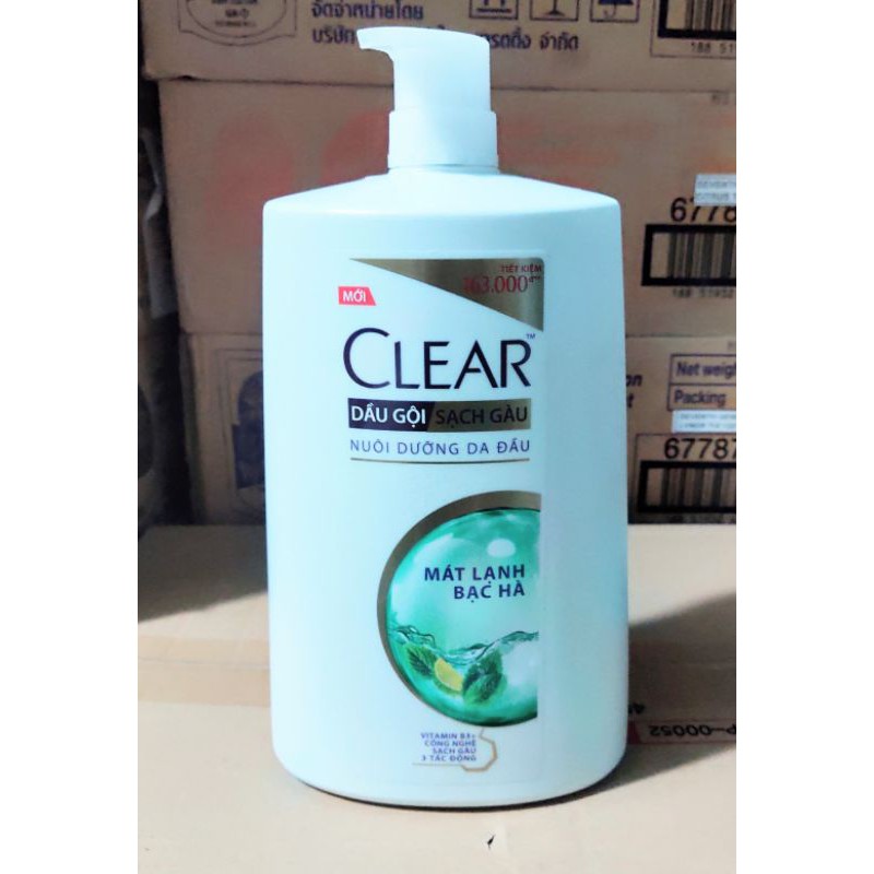 dầu gội Clear 1.4kg bạc hà