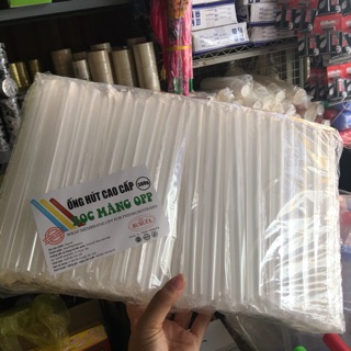 500gram ống hút trắng cao cấp có màng bọc