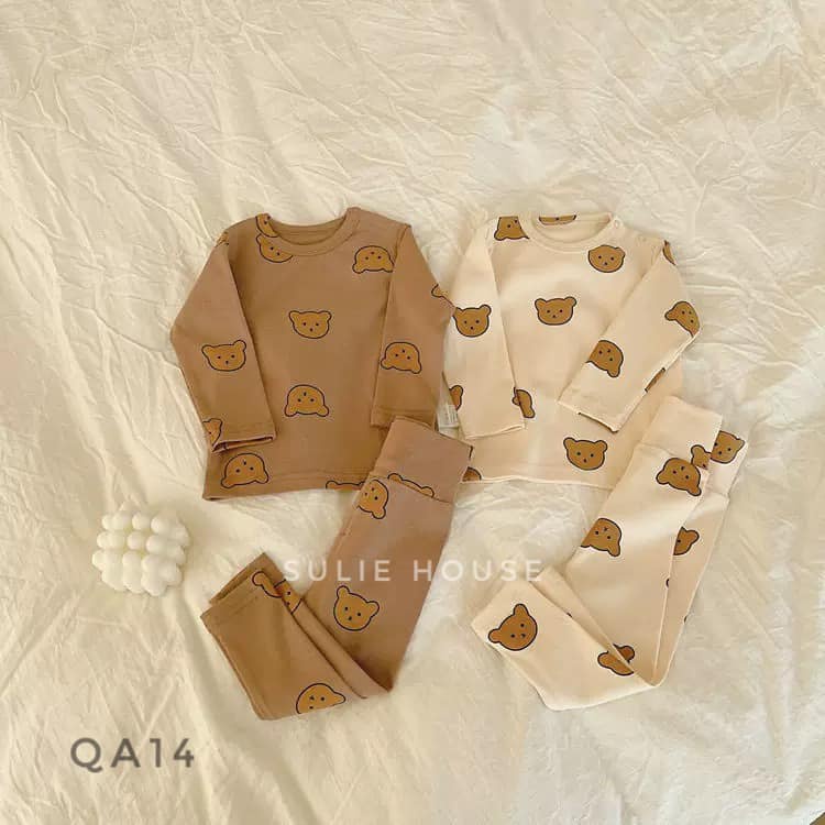 Bộ quần áo gấu cạp cao cho bé - QA14