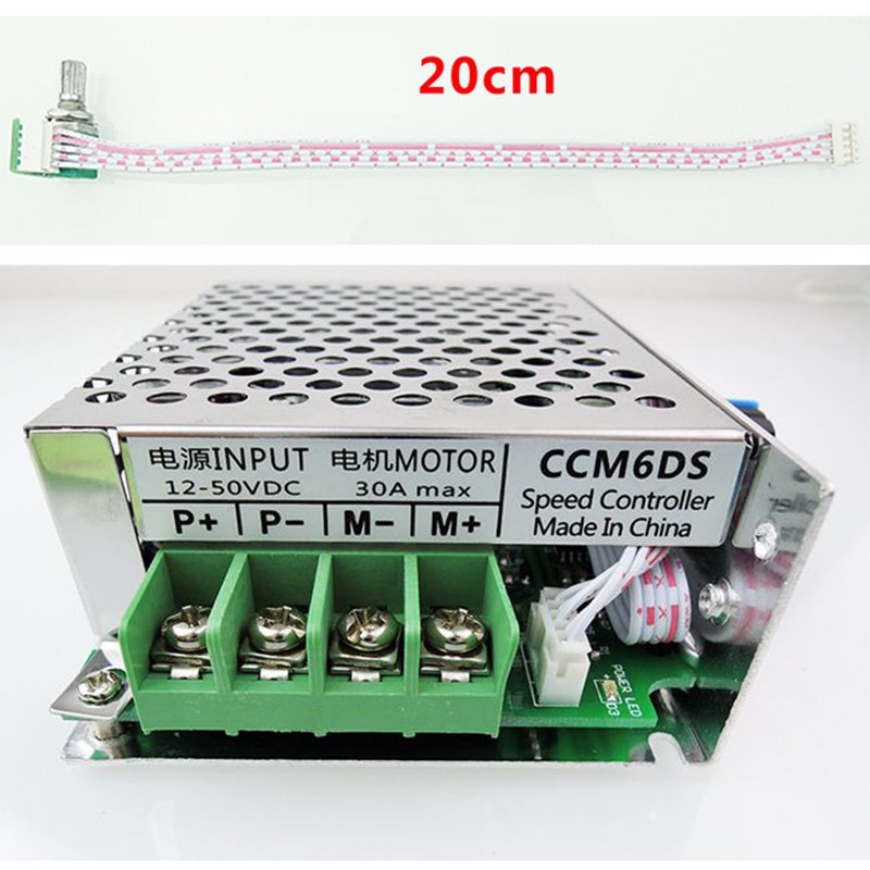 Bộ điều khiển tốc độ động cơ DC 12-50V 30A 1500W SCR PWM có vỏ bên ngoài CCM6DS