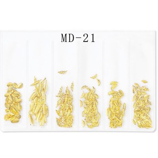 CHAM mạ vàng trang trí móng ( dạng túi 6 ngăn mã 017-024)