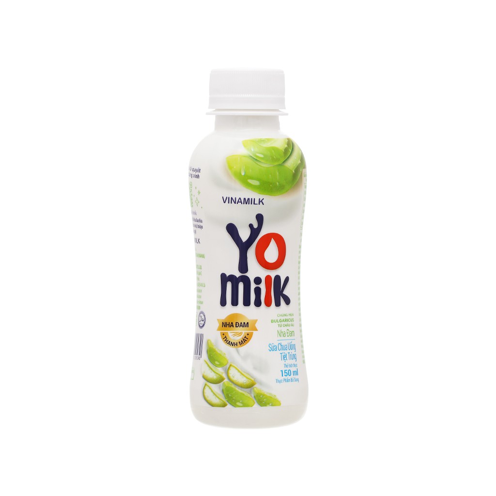 Lốc 4 Chai Sữa Chua Uống Vinamilk Yomilk Nha Đam 150ml