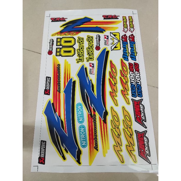 Tem Rời Mio Z Dán Xe Vàng - Tem Chuẩn Hình - Không Phai Màu