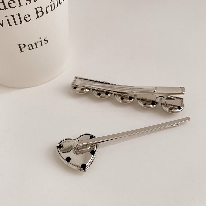 Thời Trang Kẹp Tóc Hợp Kim Hình Trái Tim Xinh Xắn