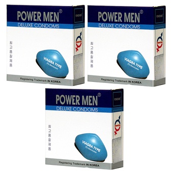 Bao Cao Su POWER MEN Viagra Type Hộp 3 Cái