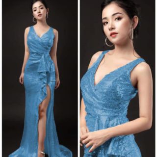 ĐẦM BODY DẠ HỘI KIM SA PHỐI BÈO