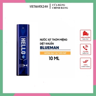 Nước Xịt Thơm Miệng Hương Bạc Hà Diệt Khuẩn BlueMan 10ml Cao Cấp
