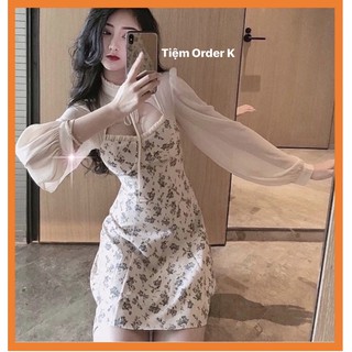 [Sẵn Hàng]♥️Đầm,Váy Cổ Nga Hoa Nhí 1 Lớp(ảnh thật)Size S->L Linh Ngọc Đàm