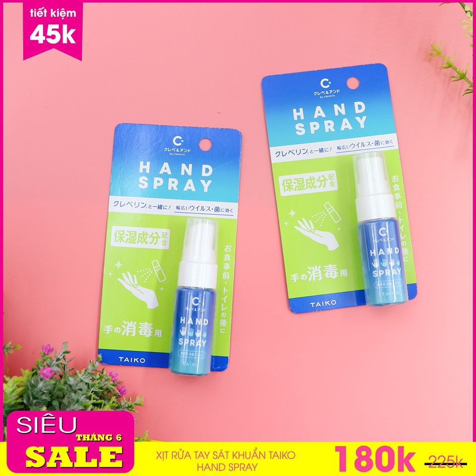 XỊT RỬA TAY TAIKO HAND SPRAY