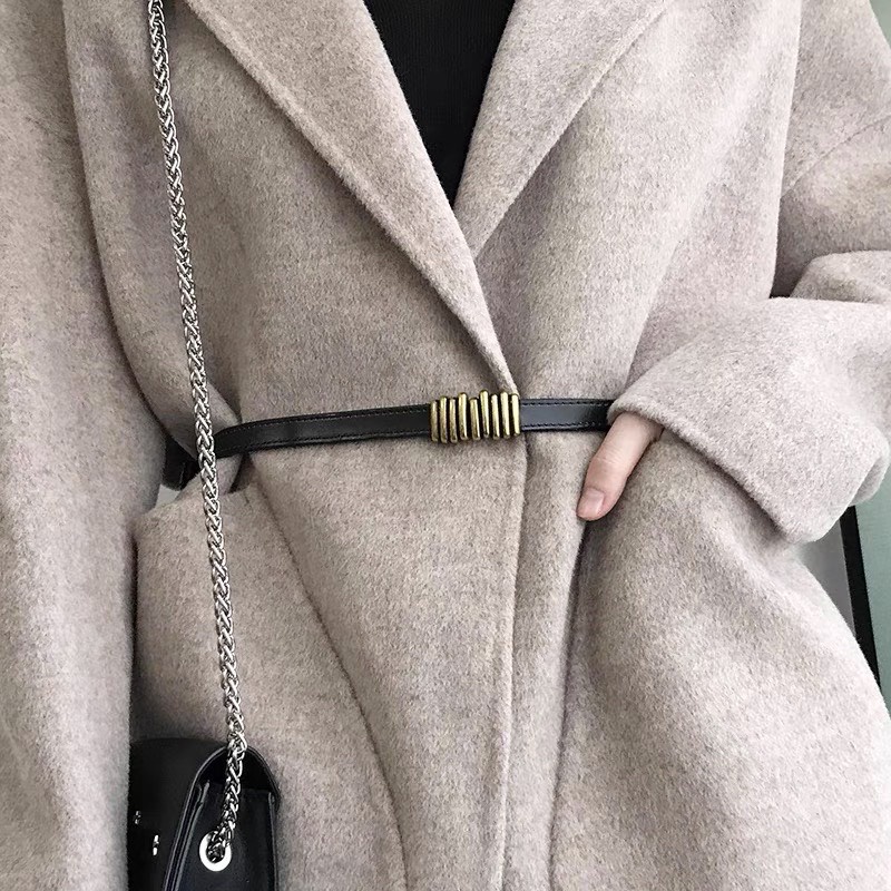 I.CHIC - Đai váy áo bản nhỏ mặt Vàng nốt nhạc xinh xắn