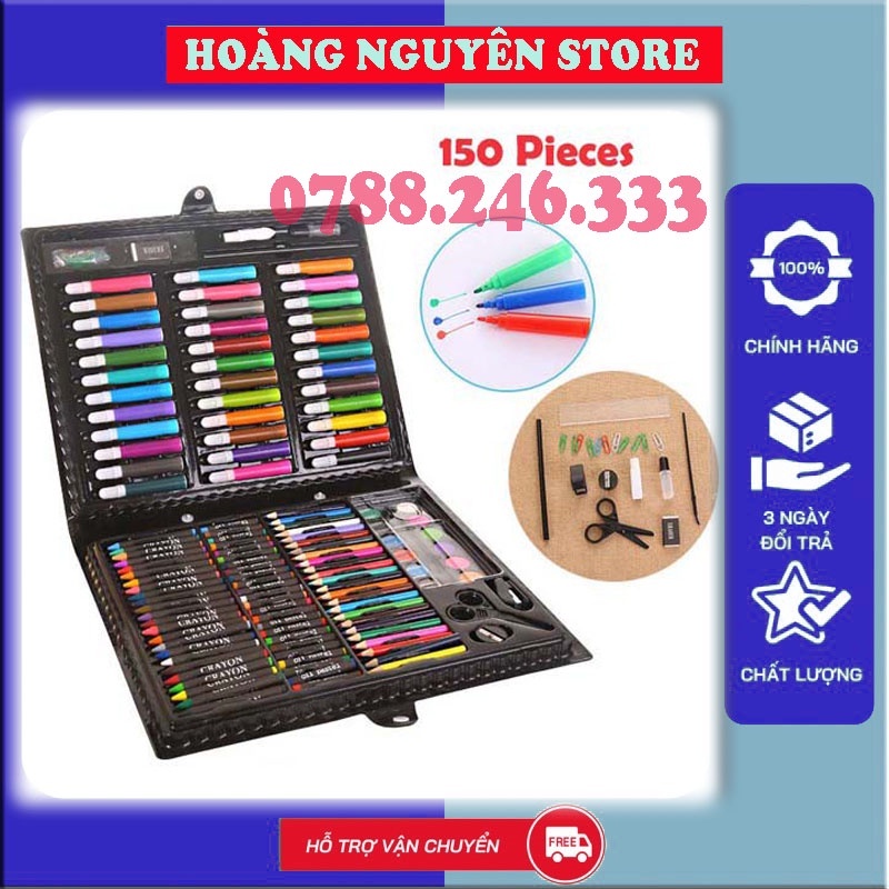 Hộp Màu 150 Món Cho Bé Yêu Thỏa Sức Sáng Tạo - Bộ Màu Vẽ Đa Năng 150 Món Giá Rẻ Cho Bé (Hàng Cao Cấp)