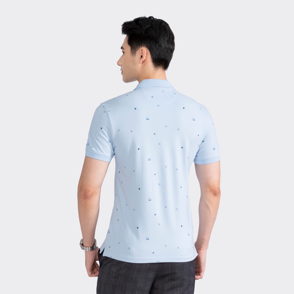 Áo polo nam Aristino phom slim fit thiết kế lịch lãm , cổ dệt chỉn chu, hình in độc đáo trẻ trung - APS037S2