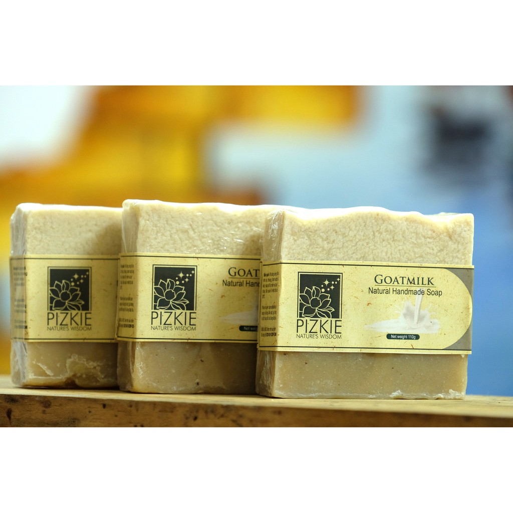 Xà Phòng Thiên Nhiên GOATMILK SOAP PIZKIE - SỮA DÊ Chăm sóc da