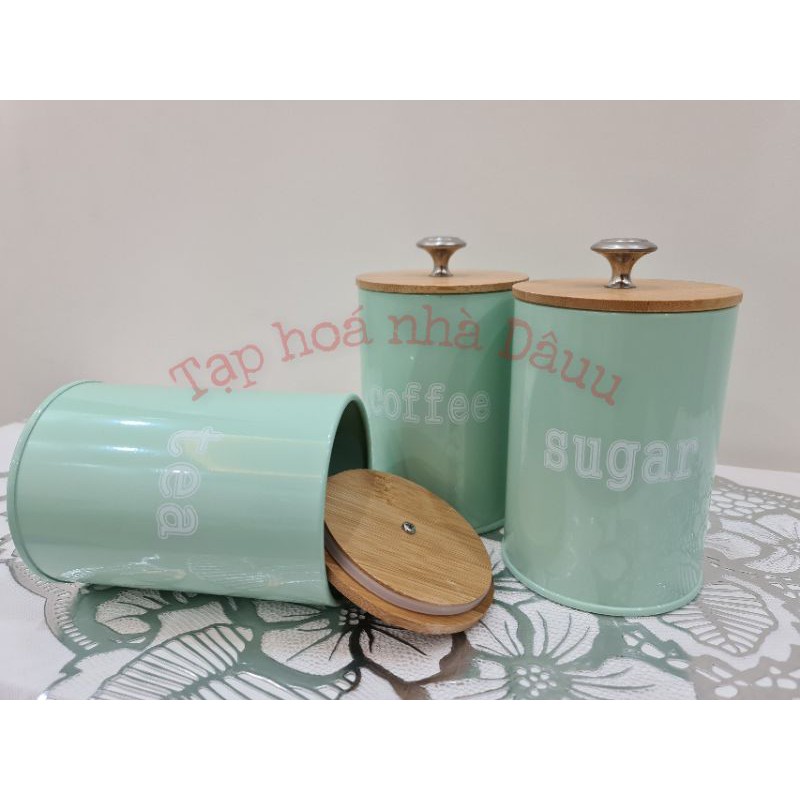 Bộ 3 lọ đựng trà, đường, cà phê