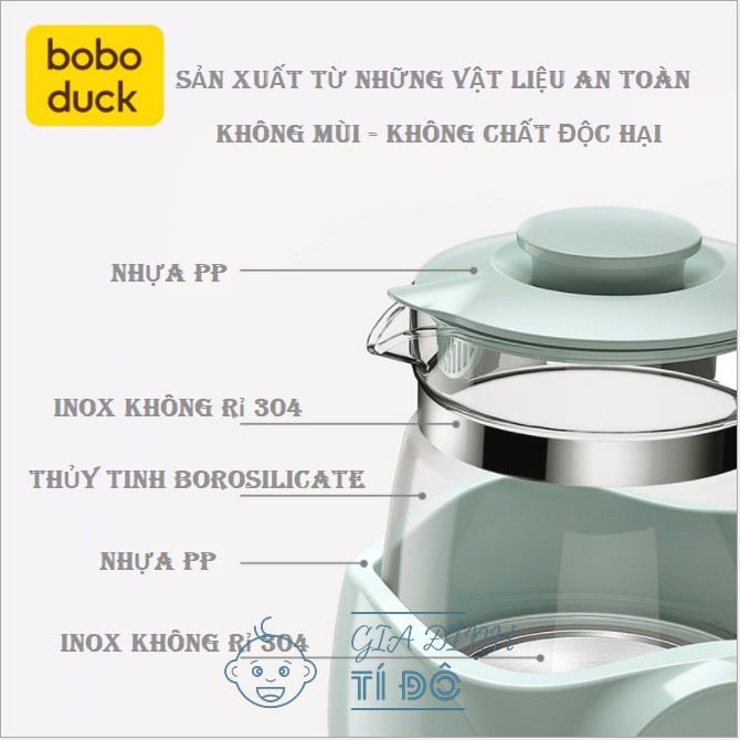 Máy Hâm Nước Pha Sữa Giữ Nhiệt Boboduck