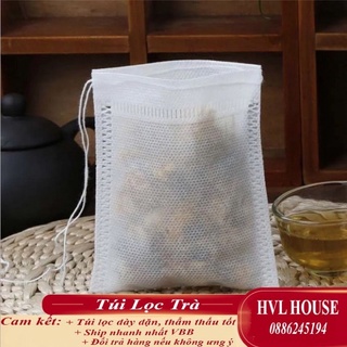 Túi lọc trà, cà phê, thảo dược 100 túi/sp bằng vải không dệt, Có Dây Buộc - HVL TEA