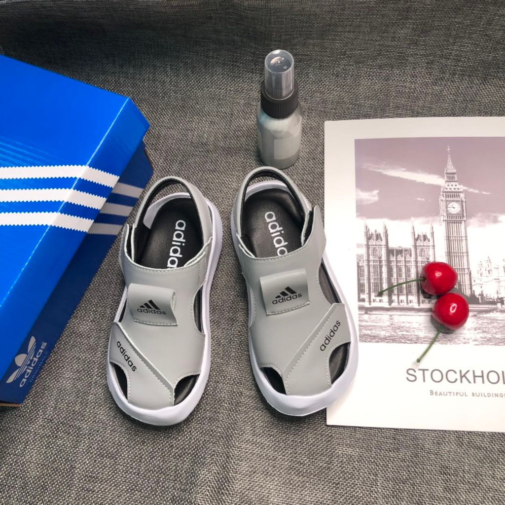 ADIDAS 187*hàng Có Sẵn * Sandal Mềm Mại Chống Trượt Chống Mài Mòn Dễ Phối Đồ Cho Bé Trai Và Bé Gái