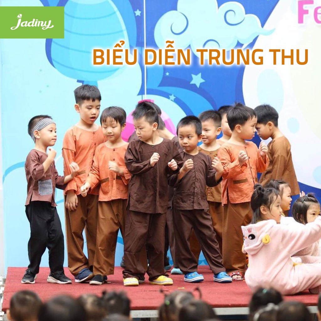 Bộ áo bà ba cho bé, đồ bà ba trẻ em bé trai và bé gái, vải cotton thoáng mát, thiết kế hiện đại  - JADINY