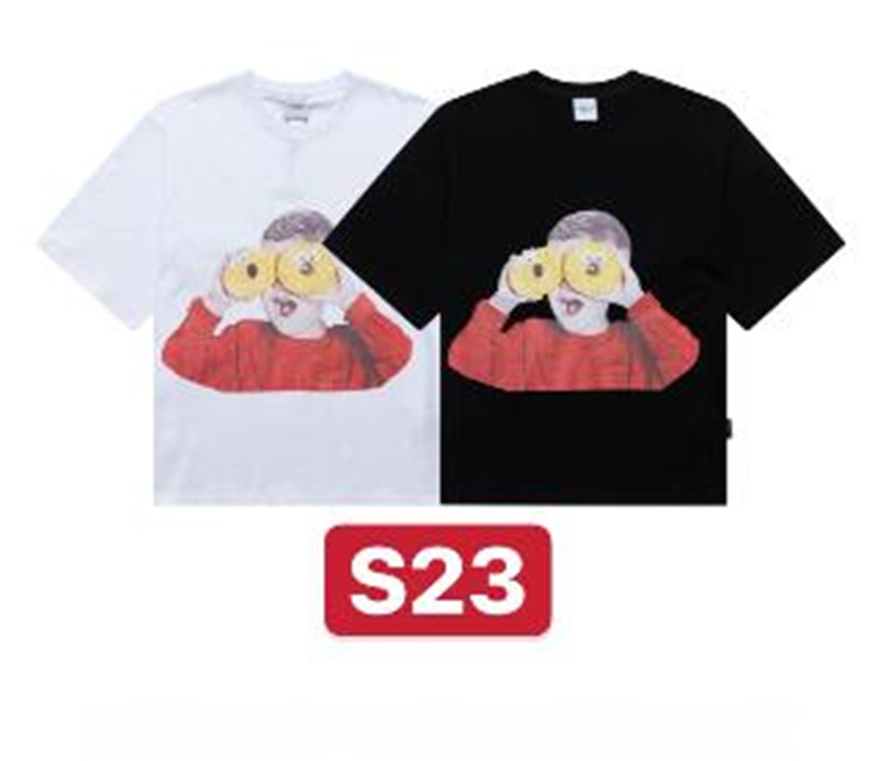 ADLV Áo Thun Tay Ngắn Dáng Rộng Vải Cotton In Họa Tiết Thời Trang Cá Tính Cho Nam Nữ