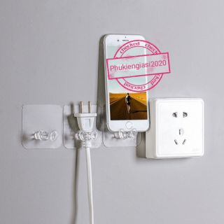 SET 3 Móc dán tường 2 chân trong suốt