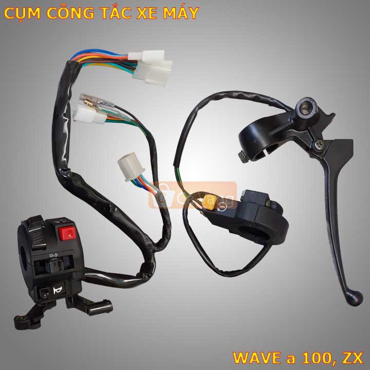 Cùm công tắc xe máy Wave a 100 chất lượng như Zin giá rẻ