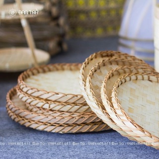 Mẹt Dóc Tôm Tre, Mẹt Tròn Đựng Thực Phẩm, Đồ Ăn Bằng Mây Tre Đan, Phụ Kiện Mây Đan, Nội Thất Mây Tre Đan