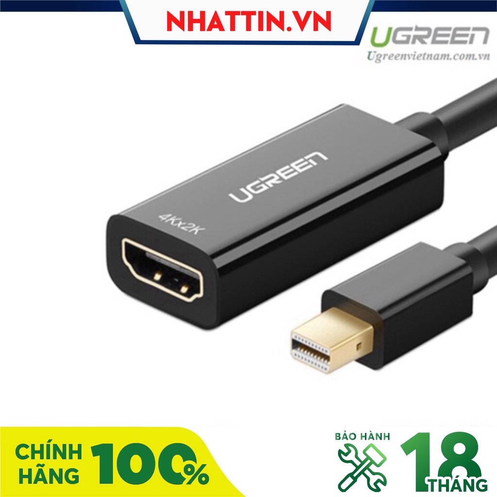 Cáp chuyển đổi Mini Displayport to HDMI hỗ trợ 4Kx2K chính hãng Ugreen 40360 cao cấp - Phân Phối Chính Hãng