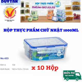 10 hộp nhựa đựng thực phẩm duy tân matsu 1000ml