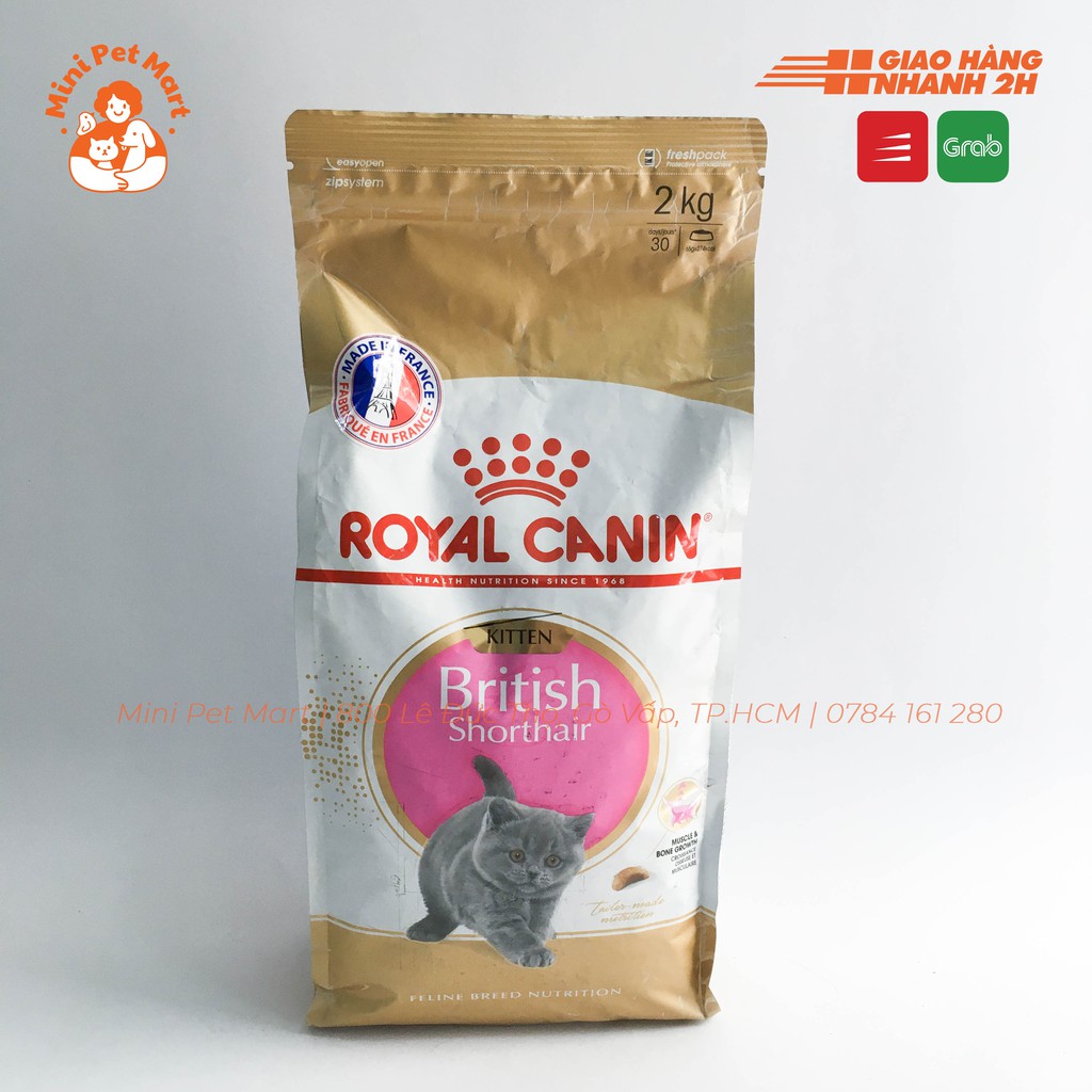 Thức ăn hạt cho mèo con mèo Anh lông ngắn ROYAL CANIN 2kg