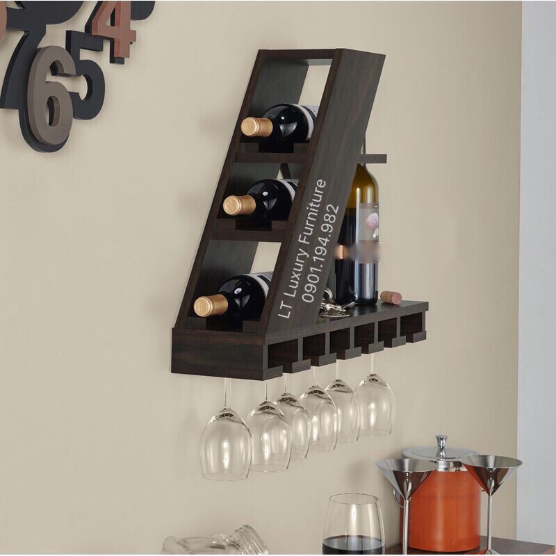 #KỆ_RƯỢU_TREO_TƯỜNG nhỏ xinh phong cách Châu Âu 🥂🥂