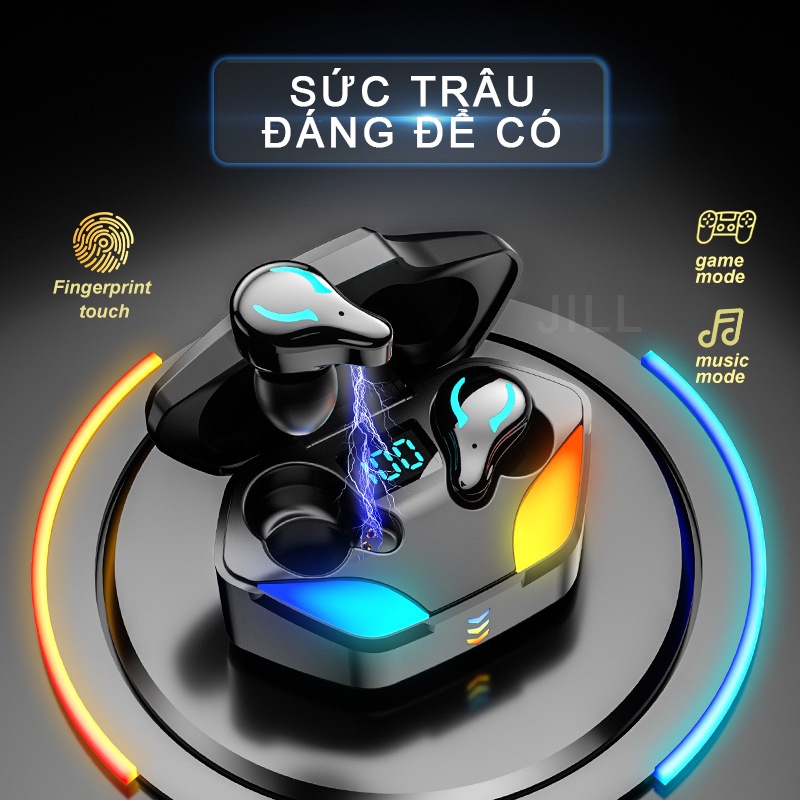 Tai Nghe Bluetooth, ko dây tay nghe bluetooth 5.0,android chụp tai X1 gaming earphone