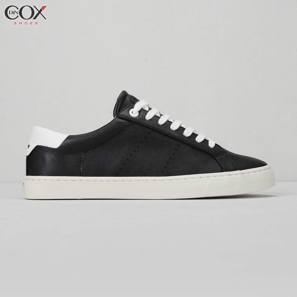 Giày Sneaker Da Nam Dincox C15 Black/White Sang Trọng Tinh Tế