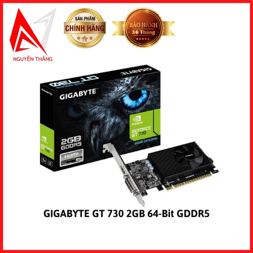 Vga card màn hình GIGABYTE GeForce GT 730 DirectX 12 2GB 64-Bit GDDR5 new chính hãng 3 năm