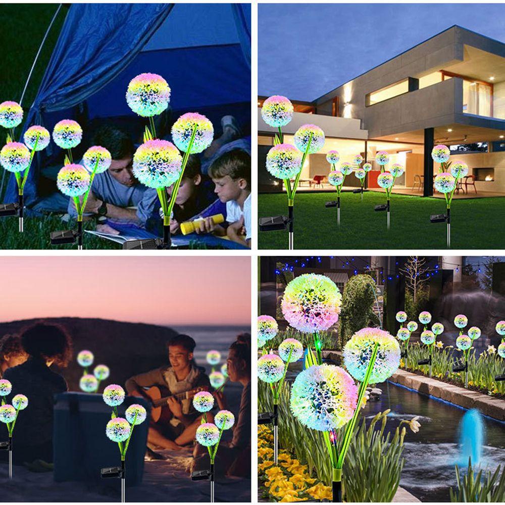 GOGOUP Đèn LED Năng Lượng Mặt Trời Chống Thấm Nước Hình Hoa Bồ Công Anh Cho Sân Vườn