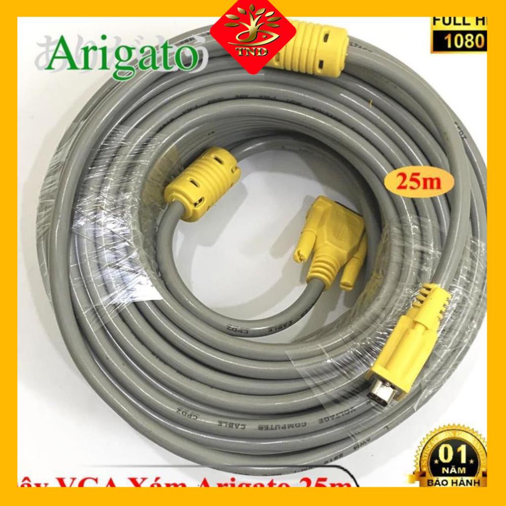 DÂY VGA 25m XÁM ARIGATO ARIGATO Đảm Bảo Chất Lượng.DVXA6