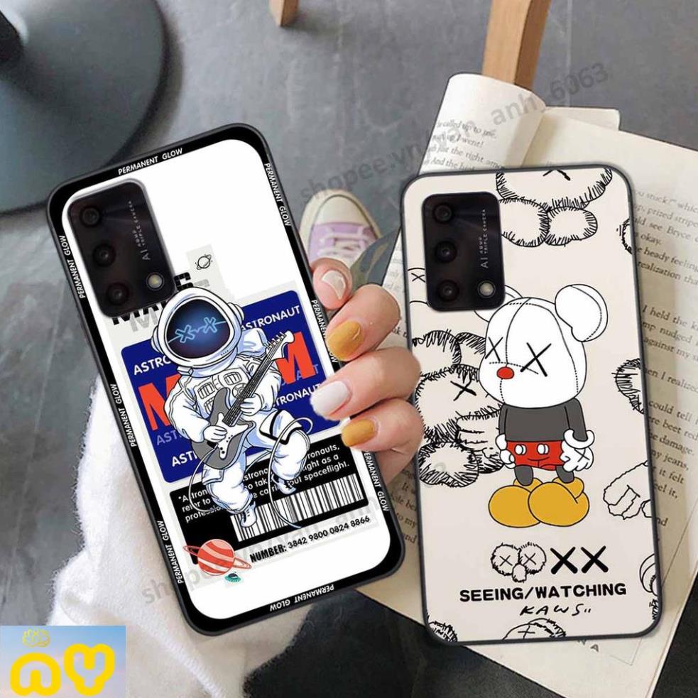 Ốp lưng Oppo A74 / A94 / A95 be@r brick mars thời trang, Ốp lưng lưng điện thoại viền dẻo siêu chất Như Ý