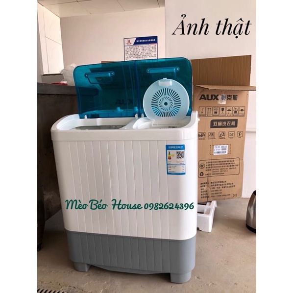 HÀNG TỐT + QUÀ TẶNG Máy giặt mini 2 lồng AUX bán tự động giặt 8kg quần áo - Máy giặt gia đình cao cấp