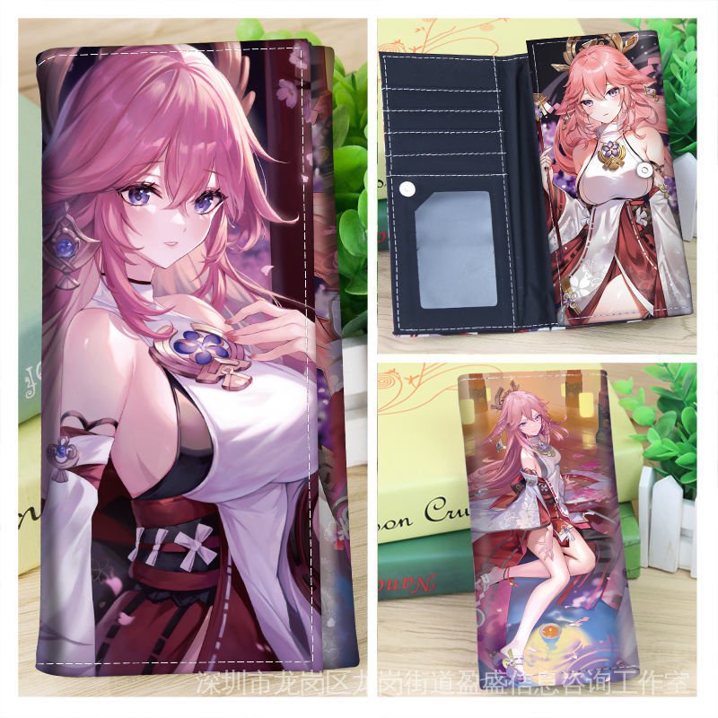Ví Dài Đựng Tiền Xu Họa Tiết Anime Sáng Tạo Hai Chiều Chính Hãng Hình Ảnh Thần Sấm Shinhe Keiqing Tám Chiều