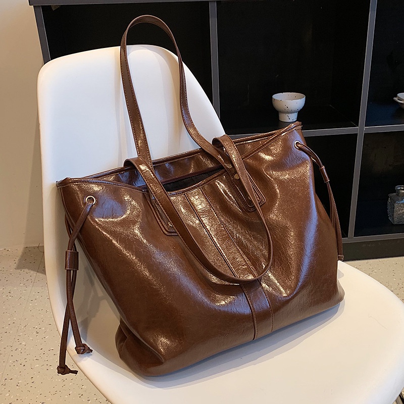 IELGY Túi Đeo Vai Cỡ Lớn Phong Cách retro Thời Trang Cho Nữ