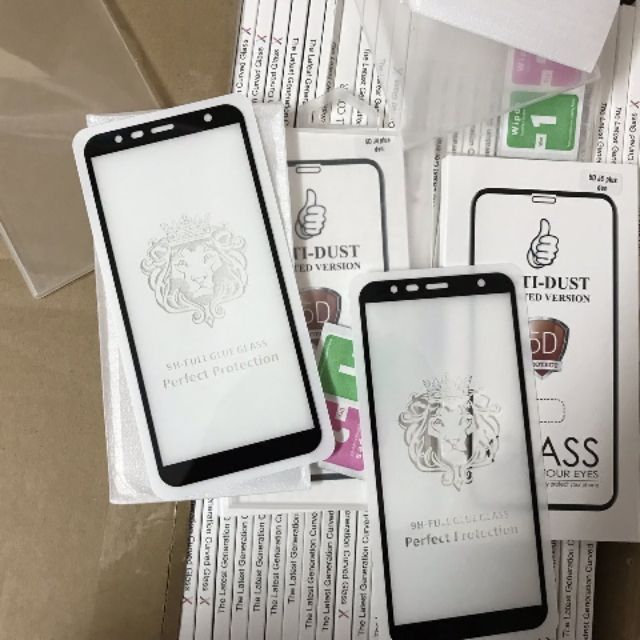 Kính cường lực 5D cho Galaxy J6 Plus 2018 - Full keo toàn màn hình