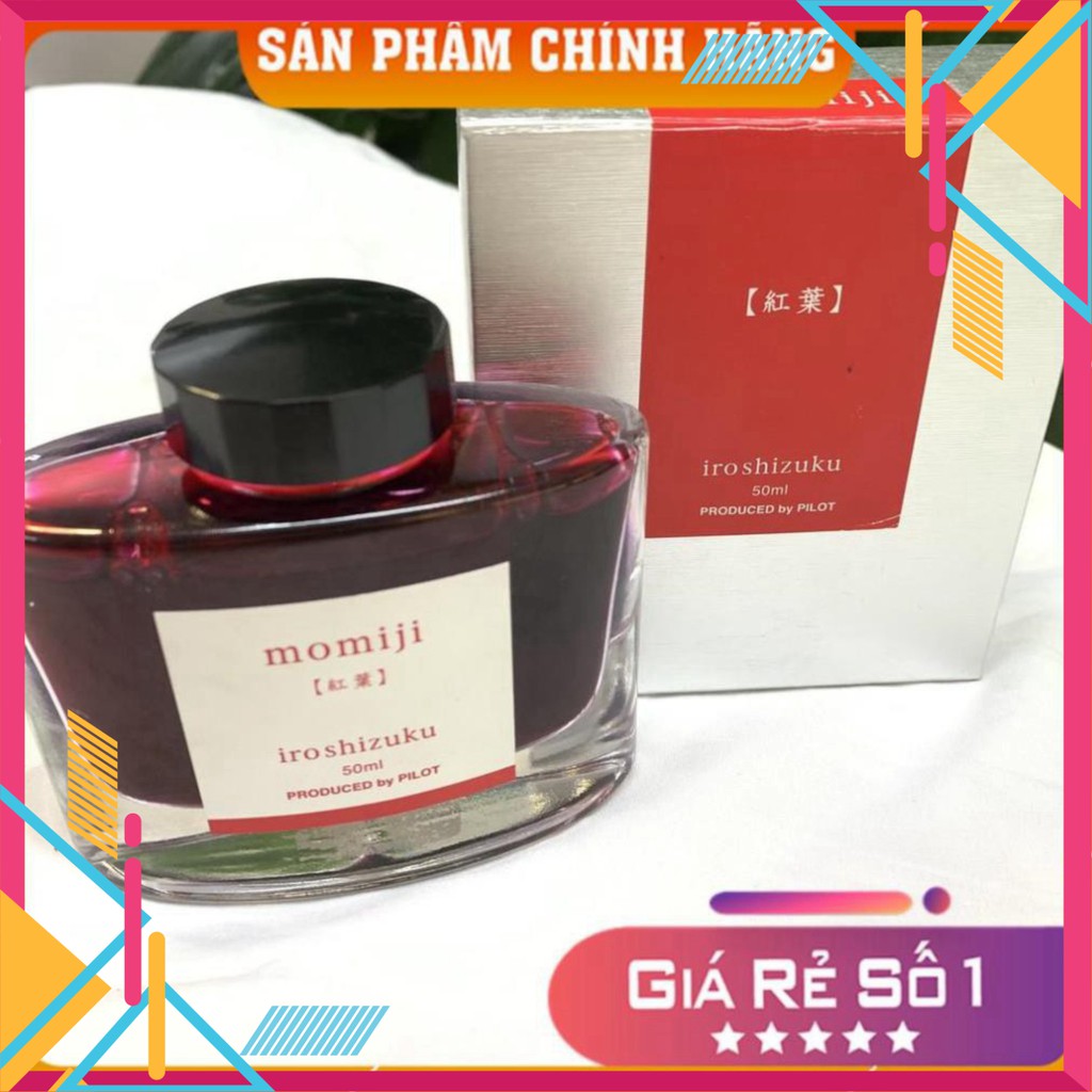 Mực Iroshizuku 50ml Nhập Khẩu Nhật Bản, Lọ Mực Được Sản Xuất Thủ Công, Màu Tươi Sáng, Không Lắng Cặn