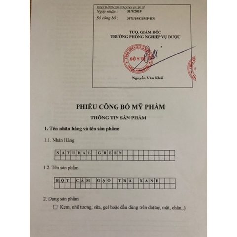 500GR Bột cám gạo trà xanh,ủ trắng trà xanh,rửa mặt và tắm trắng body chính hãng mỹ phẩm thiên nhiên